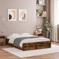 vidaXL Bettgestell mit Schubladen Räuchereiche 120x190cm Holzwerkstoff vidaXL Bettgestell mit Schubladen Räuchereiche 120x190cm Holzwerkstoff