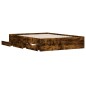 vidaXL Bettgestell mit Schubladen Räuchereiche 120x190cm Holzwerkstoff vidaXL Bettgestell mit Schubladen Räuchereiche 120x190cm Holzwerkstoff