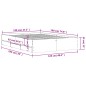 vidaXL Bettgestell mit Schubladen Räuchereiche 120x190cm Holzwerkstoff vidaXL Bettgestell mit Schubladen Räuchereiche 120x190cm Holzwerkstoff