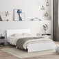vidaXL Bettgestell mit Kopfteil Weiß 120x190 cm vidaXL Bettgestell mit Kopfteil Weiß 120x190 cm