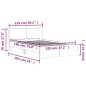 vidaXL Bettgestell mit Kopfteil Sonoma-Eiche 120x190 cm vidaXL Bettgestell mit Kopfteil Sonoma-Eiche 120x190 cm