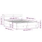 vidaXL Bettgestell mit Kopfteil Braun Eichen-Optik 120x190 cm vidaXL Bettgestell mit Kopfteil Braun Eichen-Optik 120x190 cm