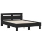 vidaXL Bettgestell mit Kopfteil Schwarz 120x190 cm Holzwerkstoff vidaXL Bettgestell mit Kopfteil Schwarz 120x190 cm Holzwerkstoff