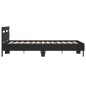 vidaXL Bettgestell mit Kopfteil Schwarz 120x190 cm Holzwerkstoff vidaXL Bettgestell mit Kopfteil Schwarz 120x190 cm Holzwerkstoff