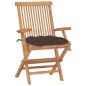 vidaXL Gartenstühle mit Taupe Kissen 2 Stk. Massivholz Teak vidaXL Gartenstühle mit Taupe Kissen 2 Stk. Massivholz Teak