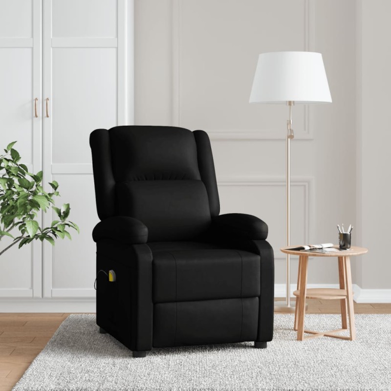 vidaXL Massagesessel Schwarz Kunstleder vidaXL Massagesessel Schwarz Kunstleder