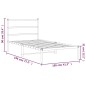 vidaXL Bettgestell mit Kopfteil Metall Schwarz 100x190 cm vidaXL Bettgestell mit Kopfteil Metall Schwarz 100x190 cm