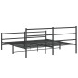 vidaXL Bettgestell mit Kopf- und Fußteil Metall Schwarz 200x200 cm vidaXL Bettgestell mit Kopf- und Fußteil Metall Schwarz 200x200 cm
