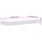 vidaXL Matratze Bonnell-Federkern Mittel 80x200 cm vidaXL Matratze Bonnell-Federkern Mittel 80x200 cm