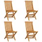 Gartenstühle mit Anthrazit Kissen 4 Stk. Massivholz Teak Gartenstühle mit Anthrazit Kissen 4 Stk. Massivholz Teak