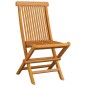 Gartenstühle mit Anthrazit Kissen 4 Stk. Massivholz Teak Gartenstühle mit Anthrazit Kissen 4 Stk. Massivholz Teak
