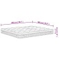 vidaXL Matratze Taschenfederkern Medium Plus 180x200 cm vidaXL Matratze Taschenfederkern Medium Plus 180x200 cm
