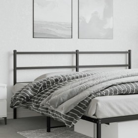 vidaXL Kopfteil Metall Schwarz 193 cm