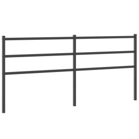 vidaXL Kopfteil Metall Schwarz 193 cm