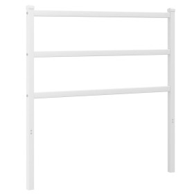 vidaXL Kopfteil Metall Weiß 90 cm