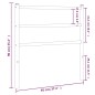 vidaXL Kopfteil Metall Weiß 90 cm vidaXL Kopfteil Metall Weiß 90 cm