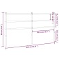 vidaXL Kopfteil Metall Weiß 160 cm vidaXL Kopfteil Metall Weiß 160 cm