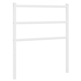 vidaXL Kopfteil Metall Weiß 75 cm