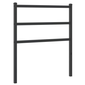 vidaXL Kopfteil Metall Schwarz 80 cm