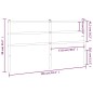 vidaXL Kopfteil Metall Schwarz 150 cm vidaXL Kopfteil Metall Schwarz 150 cm
