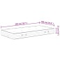 vidaXL Matratze Taschenfederkern Mittelfest 100x200 cm vidaXL Matratze Taschenfederkern Mittelfest 100x200 cm