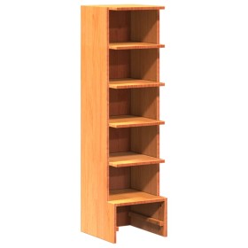 vidaXL Schuhregal Wachsbraun 28x30x104 cm Massivholz Kiefer