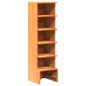 vidaXL Schuhregal Wachsbraun 28x30x104 cm Massivholz Kiefer vidaXL Schuhregal Wachsbraun 28x30x104 cm Massivholz Kiefer