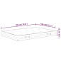 vidaXL Matratze Taschenfederkern Mittelfest 140x190 cm vidaXL Matratze Taschenfederkern Mittelfest 140x190 cm