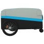 vidaXL Fahrradanhänger Schwarz und Blau 45 kg Eisen vidaXL Fahrradanhänger Schwarz und Blau 45 kg Eisen