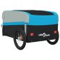 vidaXL Fahrradanhänger Schwarz und Blau 45 kg Eisen vidaXL Fahrradanhänger Schwarz und Blau 45 kg Eisen