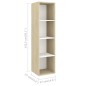vidaXL 5-tlg. TV-Schrank-Set Weiß Sonoma-Eiche Holzwerkstoff vidaXL 5-tlg. TV-Schrank-Set Weiß Sonoma-Eiche Holzwerkstoff