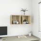 vidaXL Wandschränke 2 Stk. Sonoma-Eiche 37x37x37 cm Holzwerkstoff vidaXL Wandschränke 2 Stk. Sonoma-Eiche 37x37x37 cm Holzwerkstoff