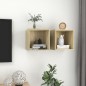 vidaXL Wandschränke 2 Stk. Sonoma-Eiche 37x37x37 cm Holzwerkstoff vidaXL Wandschränke 2 Stk. Sonoma-Eiche 37x37x37 cm Holzwerkstoff