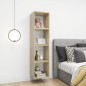vidaXL Wandschränke 4 Stk. Weiß Sonoma-Eiche 37x37x37 cm Holzwerkstoff vidaXL Wandschränke 4 Stk. Weiß Sonoma-Eiche 37x37x37 cm Holzwerkstoff