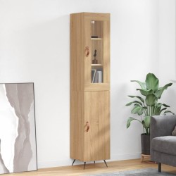 Highboard Sonoma-Eiche 34,5x34x180 cm Holzwerkstoff