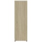 vidaXL Badezimmerschrank Weiß Sonoma-Eiche 30x30x95 cm Holzwerkstoff
