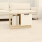 vidaXL Couchtisch Weiß und Sonoma-Eiche 50x50x36 cm Holzwerkstoff vidaXL Couchtisch Weiß und Sonoma-Eiche 50x50x36 cm Holzwerkstoff