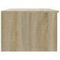 vidaXL Couchtisch Weiß und Sonoma-Eiche 50x50x36 cm Holzwerkstoff vidaXL Couchtisch Weiß und Sonoma-Eiche 50x50x36 cm Holzwerkstoff