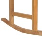 Schaukelstuhl mit Taupe Kissen Massivholz Teak Schaukelstuhl mit Taupe Kissen Massivholz Teak