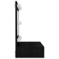 vidaXL Spiegelschrank mit LED Schwarz 60x31,5x62 cm vidaXL Spiegelschrank mit LED Schwarz 60x31,5x62 cm