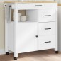 vidaXL Küchenwagen MONZA 84x40x90 cm Massivholz Kiefer vidaXL Küchenwagen MONZA 84x40x90 cm Massivholz Kiefer
