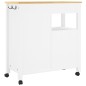 vidaXL Küchenwagen MONZA 84x40x90 cm Massivholz Kiefer vidaXL Küchenwagen MONZA 84x40x90 cm Massivholz Kiefer