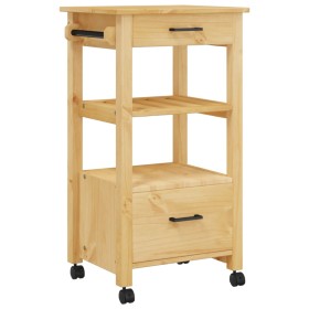 vidaXL Küchenwagen MONZA 48x40x90 cm Massivholz Kiefer