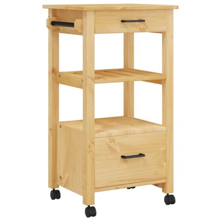 vidaXL Küchenwagen MONZA 48x40x90 cm Massivholz Kiefer