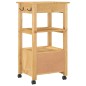 vidaXL Küchenwagen MONZA 48x40x90 cm Massivholz Kiefer vidaXL Küchenwagen MONZA 48x40x90 cm Massivholz Kiefer