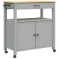 vidaXL Küchenwagen MONZA 84x40x90 cm Massivholz Kiefer vidaXL Küchenwagen MONZA 84x40x90 cm Massivholz Kiefer