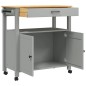vidaXL Küchenwagen MONZA 84x40x90 cm Massivholz Kiefer vidaXL Küchenwagen MONZA 84x40x90 cm Massivholz Kiefer