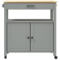 vidaXL Küchenwagen MONZA 84x40x90 cm Massivholz Kiefer vidaXL Küchenwagen MONZA 84x40x90 cm Massivholz Kiefer