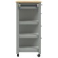 vidaXL Küchenwagen MONZA 84x40x90 cm Massivholz Kiefer vidaXL Küchenwagen MONZA 84x40x90 cm Massivholz Kiefer