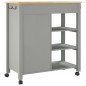 vidaXL Küchenwagen MONZA 84x40x90 cm Massivholz Kiefer vidaXL Küchenwagen MONZA 84x40x90 cm Massivholz Kiefer
